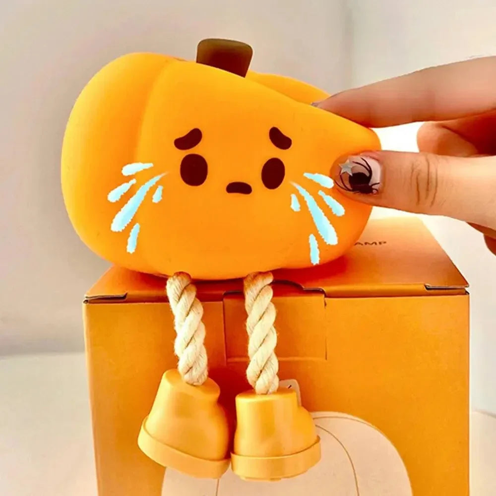 Led Lights Pumpkin Lantern Night Light LED Rechargeable USB Table Lamp Desk Room Decoration Baby Nursery Kids Birthday Gift