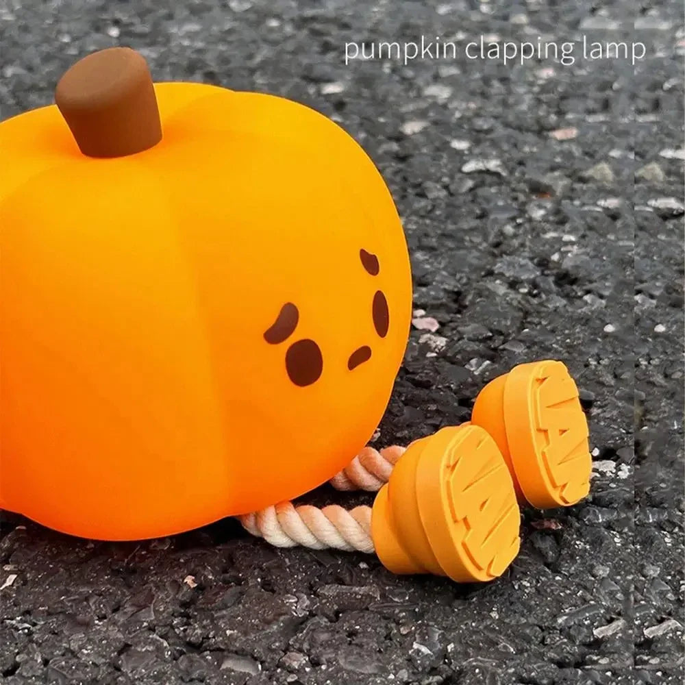 Led Lights Pumpkin Lantern Night Light LED Rechargeable USB Table Lamp Desk Room Decoration Baby Nursery Kids Birthday Gift
